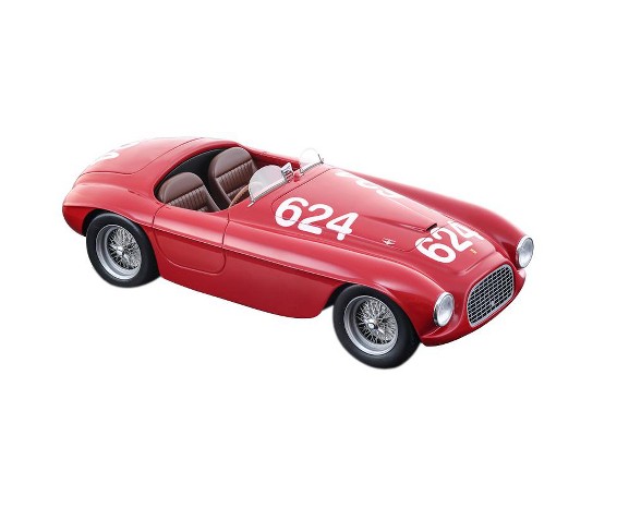 Ferrari 166MM #624 C. Biondetti, E. Salani Winners Mille Miglia 1949 Ltd 90 pcs "Mythos Series" 1/18 Car by Tecnomodel