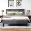 NicBex Full/Queen Upholstered Platform Bed Frame with Linen Tufted Headboard,Under Bed Storage,Wood Slats Support,No Box Spring Needed,Easy Assembly - 2 of 4
