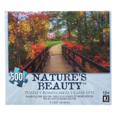 KI Puzzles Bridge 500 Piece Natures Beauty Jigsaw Puzzle