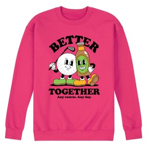 Men's - Instant Message - Golf Mascots Better Together Graphic Fleece Sweatshirt - 1 of 4
