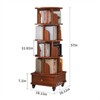 Rotating Bookshelf, 360 Degree Display 5 Tier Corner Bookshelf with Drawer - 4 of 4