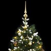 Artificial Hinged Christmas Tree Green and White PVC, PE, Metal - 2 of 4