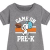- Peanuts - Game On Pre-K Graphic Short Sleeve Fleece Dress - 2 of 4
