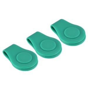 Unique Bargains Silicone Cap Clamp with Magnetic Golf Hat Clips 3 Pcs - 1 of 4