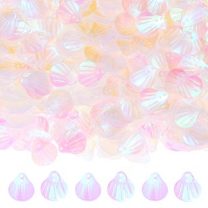 Unique Bargains Shell Shape Loose Sequins Shiny Iridescent Embellishments - 1 of 4