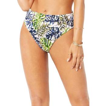 Swimsuits for All Women's Plus Size High Leg Swim Brief