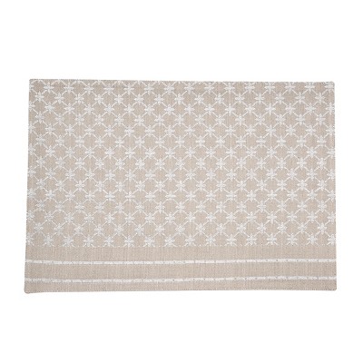 C&F Home Markle Jacquard Clay Cotton Woven Placemat Set of 6