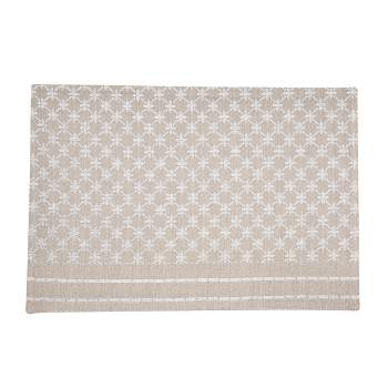 C&F Home Markle Jacquard Clay Cotton Woven Placemat Set of 6