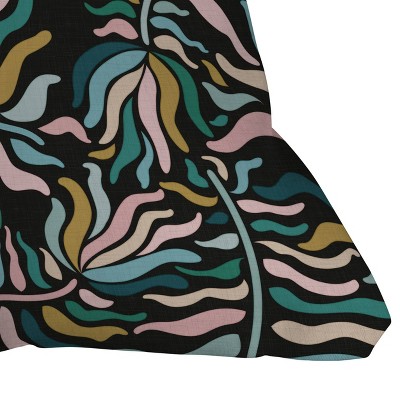 Evamatise Multicolor Polyester Outdoor Throw Pillow 18" x 18"