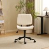 Karl Home | PU Trapezoid Curved Back Swivel Office Chair - 2 of 4