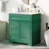 TIRAMISUBEST 30" Bathroom Vanity with Ceramic Sink, Freestanding Bathroom Vanity Cabinet w/ 1 Tip-out Drawer, 3 Drawers, Door Shelf, Soft Closing Door - 4 of 4