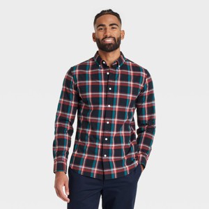 Men's Long Sleeve Poplin Shirt - Goodfellow & Co™ - 1 of 3