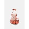 Such Flirt Snake Print Triangular Block Heel Sandals - 4 of 4