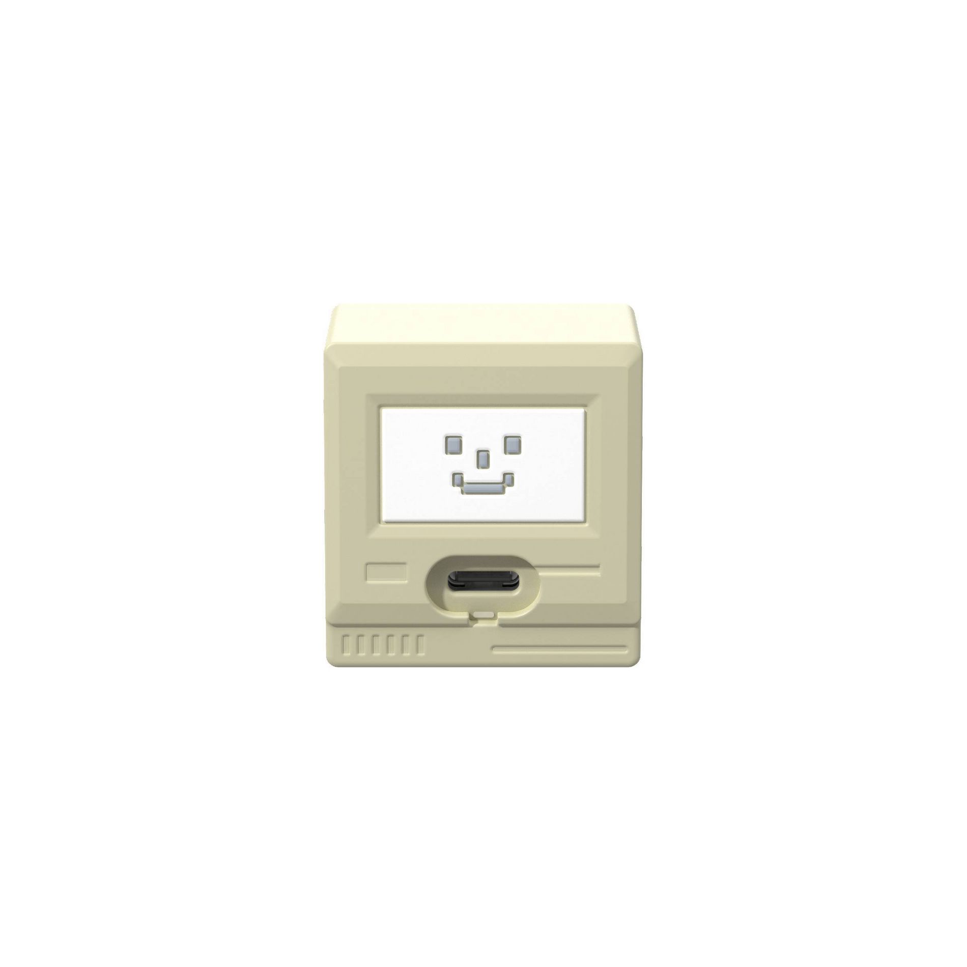 GEMS Mini Retro Computer Wall Charger - Tan