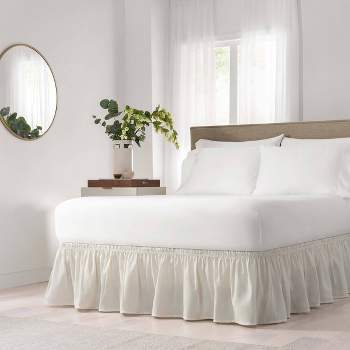 Wrap Around Solid Ruffled Bed Skirt - EasyFit™