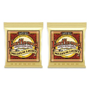Ernie Ball 2004 Earthwood 80/20 Bronze Light Acoustic Guitar Strings 2-Pack - 1 of 3