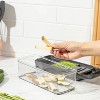 All-In-One Vegetable Chopper & Meal Prep Container –Multifunctional Food Chopper for Potato, Tomato and Veggie with 7 Blades and Strainer Basket - 3 of 4