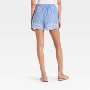 Women's High-Rise Eyelet Hem Poplin Pull-On Shorts - Future Collective - 2 of 3