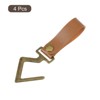 Unique Bargains PU Leather Home Camping Multipurpose S Hooks and Hangers 4 Pcs - 3 of 4