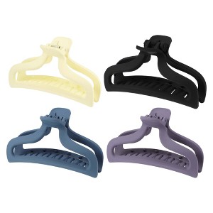 Unique Bargains Women's Plastic Hair Claws 4PCS - 1 of 4