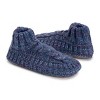 MUK LUKS Women's Icelandic Space Dye Marl Cabled Cuff Booties - 4 of 4