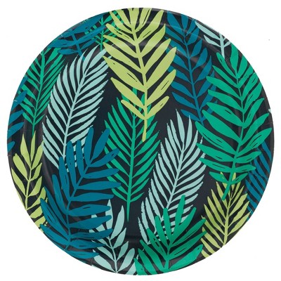 teal disposable plates