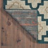 Oriental Weavers Latitude 804I3 Grey/ Teal Indoor/Outdoor Area Rug - 3'3" x 5' - 3 of 3