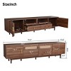 76.8'' TV Stand for 85 Inch TV, Modern Rattan Media Console with Drawers & Drop-Down Doors for Living Room-3irtyhousy - 4 of 4