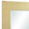 Noble Park Jeneva Rectangular Vanity Wall Mirror Modern Beveled Shiny Gold Leaf Wood Frame 27" Wide for Bathroom Bedroom Living Room Home Office House - 3 of 4