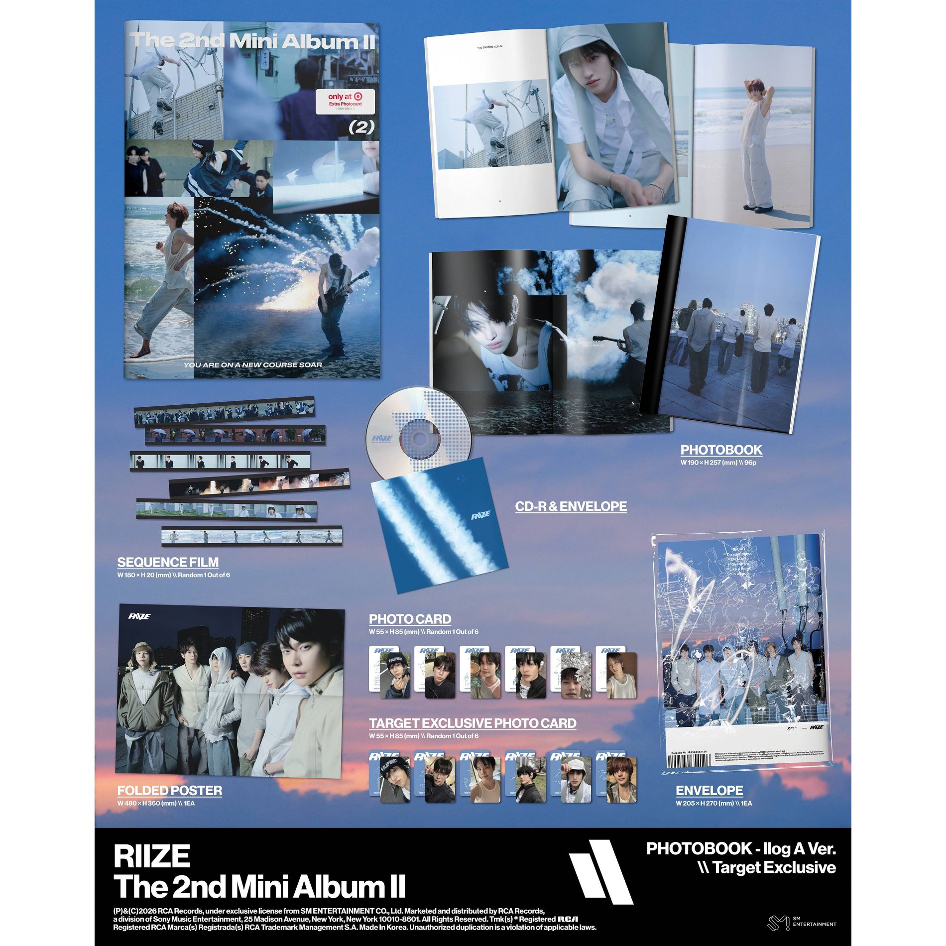 RIIZE -The 2nd Mini Album「Ⅱ」(Target Exclusive, CD)