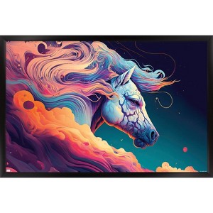 Trends International Wumples - Horse In The Sky Framed Wall Poster Prints - 1 of 4