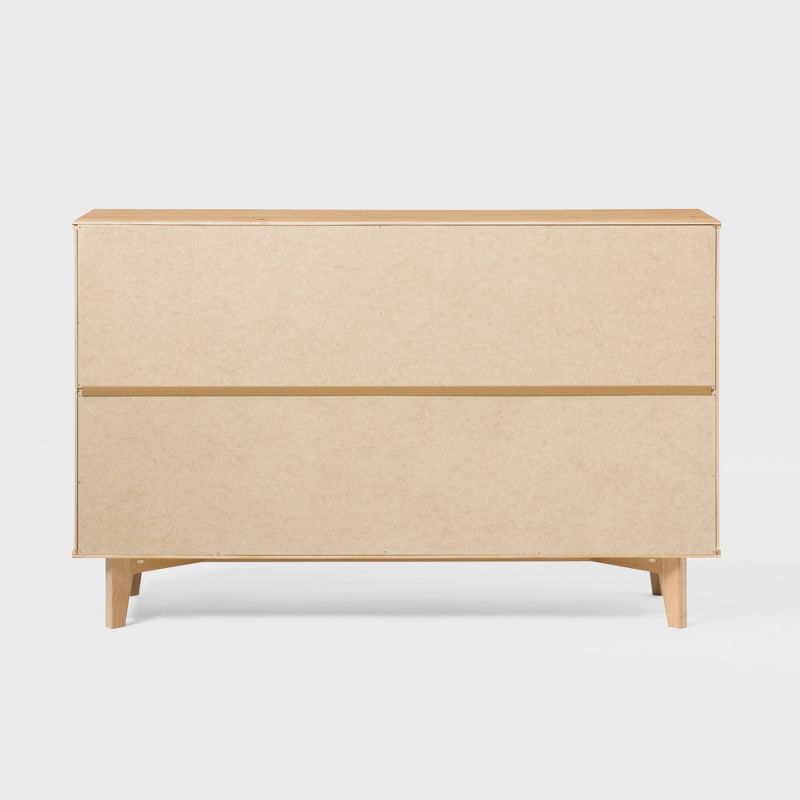 Mid-Century Modern Groove Wood 6 Drawer Dresser - Saracina Home, 6 of 27