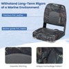 Gymax 2-Pack Boat Seats Folding Low Back Boat Chairs w/Thick Sponge Padding Hinges - 3 of 4