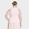Women's Slim Fit Ribbed Tank Top - A New Day™ - 2 of 3