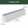 Magnetic Cling Film Dispenser With Slide Cutter Reusable Wall-mounted Wrap Dispenser For Plastic Wrap Tin Foil Wax Paper - 2 of 4