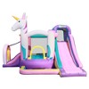 Pogo Bounce House Backyard Kids Residential Nylon Inflatable Indoor/Outdoor Bouncer with Slide for Small Kids - Unicorn - 3 of 4