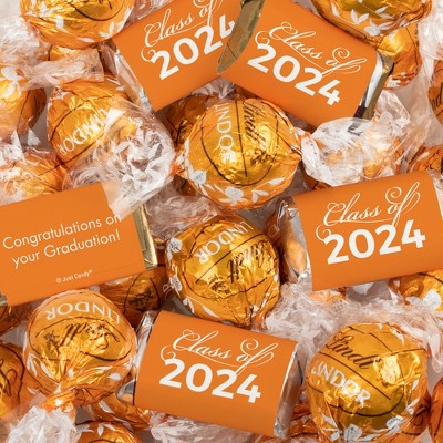 77 Pcs Orange Graduation Candy Party Favors Hershey's Miniatures And ...