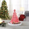 9 in. Peppermint Tree with Train - 2 of 4