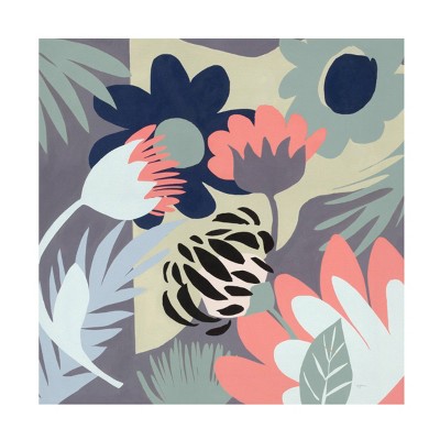 14" x 14" Mary Urban 'Groovy Garden' Unframed Wall Canvas - Trademark Fine Art