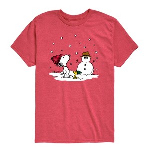 Boys' - Peanuts - Snoopy Woodstock Snowman - 1 of 4