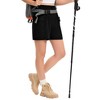 Womens 5" Inseam Hiking Shorts Zipper Multi-Pocket Cargo High-Rise Hiking Shorts Elastic Multifunctional Waist - 3 of 4