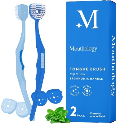 Mouthology Tongue Brush - 2pk