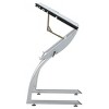 Triflex Drawing Table Soft Silver - Studio Designs: Mid-Century Modern Drafting Desk, 22° Tilt, Metal Frame - 3 of 4
