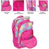 Flower Petal Burst Reinforced and Water Resistant Padded Laptop School Backpack - 3 of 3