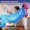 Catalonia Kids Flannel Blanket Mermaid Tail, Ultra Soft Plush Sleeping Bag Snuggle Blanket for Girl Toddlers, Cozy Gift - 4 of 4
