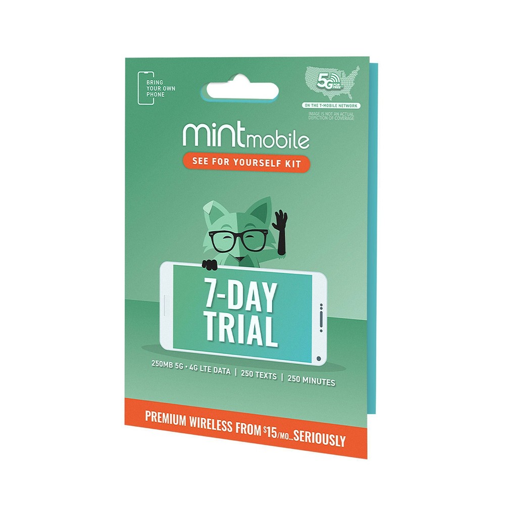 Photos - SIM card SIM Mint Mobile 7-Day Trial Kit 