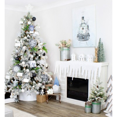 Handcrafted Mango Wood and Metal Angel Statue with Star