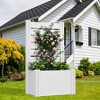 Spassway PVC Raised Garden Bed with Trellis Planter Box with Stakes Planter Pot for Plants Vegetables - 3 of 4