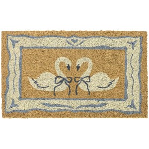 Balta Rugs 1'5"x2'5" Ribbon Swans Natural Papilio Coir Doormat - 1 of 4