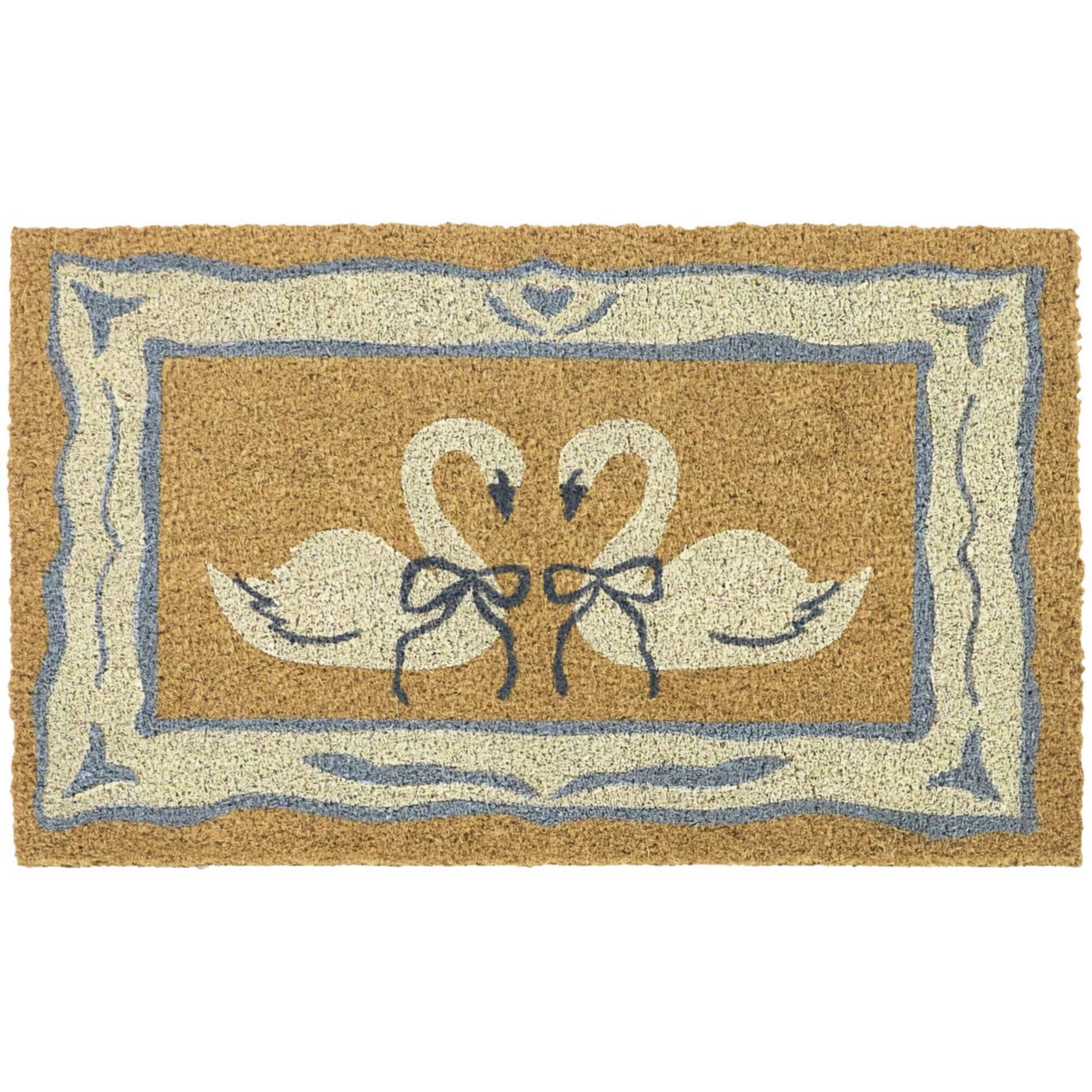 Balta Rugs 1'5"x2'5" Ribbon Swans Natural Papilio Coir Doormat